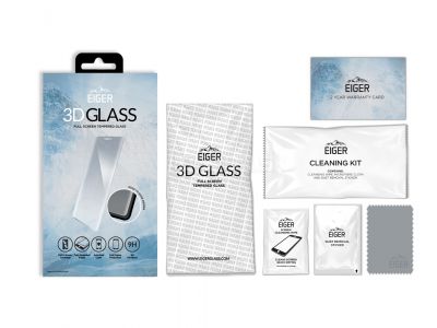 EIGER 3D Glass Full Screen - Temperovan tvrden ochrann sklo na cel displej pre Sony Xperia XZ2 Compact - re