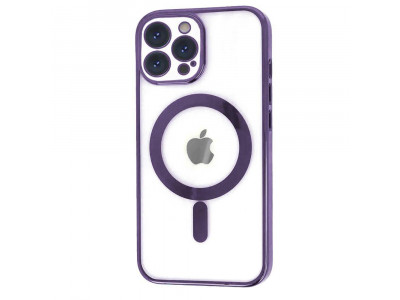 Glitter MagSafe Ultra Clear (Purple)  Ochrann kryt (obal) s podporoou MagSafe pre Apple iPhone 12 Pro