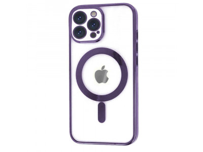 Glitter MagSafe Ultra Clear (Purple) � Ochrann� kryt (obal) s podporoou MagSafe pre Apple iPhone 12 Pro