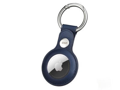 ESR Airtag Keychain – Kožená kľúčenka pre Apple AirTag (modrá)