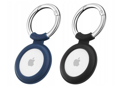 ESR Airtag Keychain  2x Siliknov kenka pre Apple AirTag (ierna a modr)