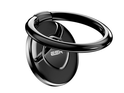 ESR Phone Ring  Univerzlny kovov prstenec pre smartfn (ierny)