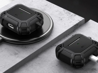ESR Shock Armor � Ochrann� puzdro pre Apple AirPods 2021 (�ierne)