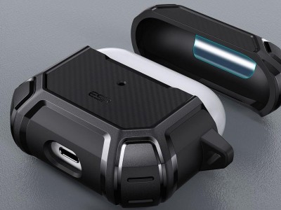 ESR Shock Armor � Ochrann� puzdro pre Apple AirPods 2021 (�ierne)