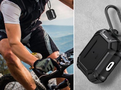 ESR Shock Armor � Ochrann� puzdro pre Apple AirPods 2021 (�ierne)