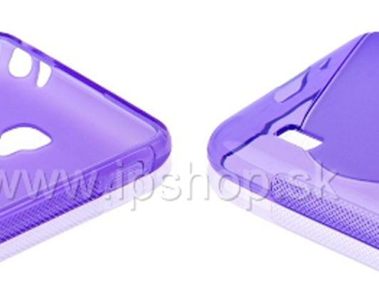 Ochrann gelov kryt (obal) LG Optimus F6 (D500/D505) Pink Wave + flia na displej **VPREDAJ!!