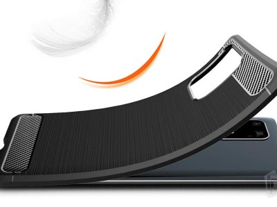 Fiber Armor Defender Black (ierny) - Odoln ochrann kryt (obal) na Samsung Galaxy S10 Lite