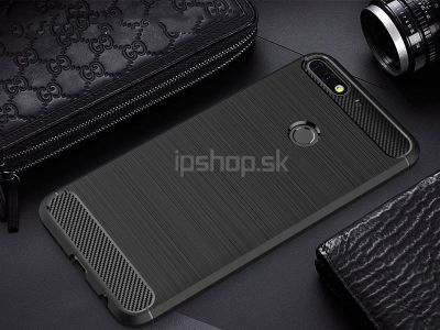 Fiber Armor Defender Black (�ierny) - odoln� ochrann� kryt (obal) na Huawei Y7 Prime 2018 (Honoc 7C) **AKCIA!!