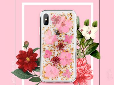 CaseMate Luscious Real Flowers - Kvetinov ochrann obal (kryt) pre Apple iPhone X/XS z lisovanmi kvetmi **VPREDAJ!!
