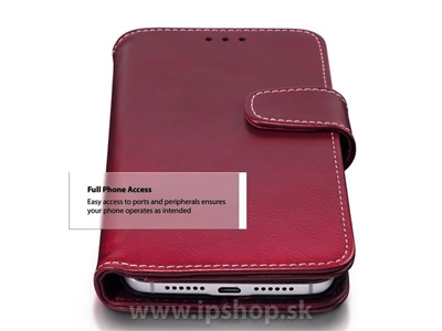 Retro Stand Wallet Red - penenkov pouzdro pro HUAWEI G8 bordov **VPREDAJ!!