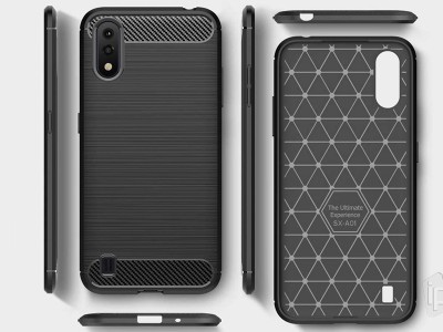 Fiber Armor Defender Black (�ern�) - Odoln� ochrann� kryt (obal) na Samsung A015F Galaxy A01 **AKCIA!!