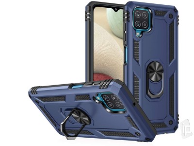 Fusion Ring Armor (modrý) - Odolný kryt (obal) na Samsung Galaxy A12
