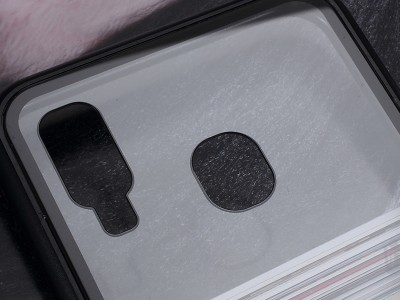 Magnetic Shield Black (ierny) - Magnetick kryt s tvrdenm sklom na Samsung Galaxy A40