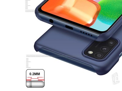 Slim Line Elitte (modr) - Plastov ochrann kryt (obal) na Samsung Galaxy A41
