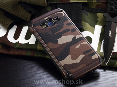 Camo Series Brown - odoln� outdoorov� ochrann� kryt (obal) hned� na Samsung Galaxy A7 **V�PREDAJ!!
