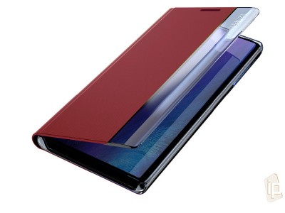 Soft Skin (červené) - Tenké Flip puzdro pre Samsung Galaxy A51