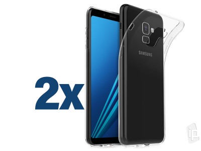 2x ochranný gelový kryt (obal) Ultra Clear (číry) na Samsung Galaxy A8 (2018) **AKCIA!!