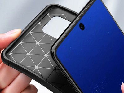 Carbon Fiber Black (ierny) - Ochrann kryt (obal) pre Samsung Galaxy Note 10 Lite