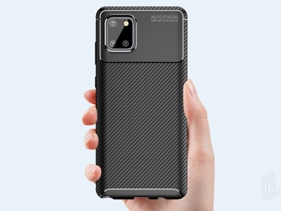 Carbon Fiber Blue (modr) - Ochrann kryt (obal) pro Samsung Galaxy Note 10 Lite