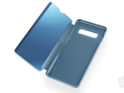 Mirror Standing Cover (modr) - Zrkadlov pouzdro pro Samsung Galaxy S10 Plus