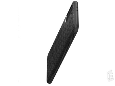 Spigen Liquid Air (�ierny) - Luxusn� ochrann� kryt (obal) na Samsung Galaxy S21