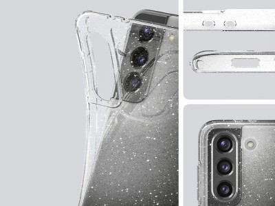 Spigen Liquid Crystal Glitter (ry) - Luxusn ochrann kryt na Samsung Galaxy S21 Plus
