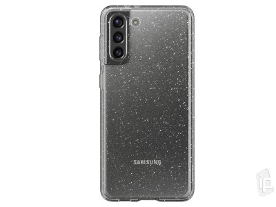 Spigen Liquid Crystal Glitter (ry) - Luxusn ochrann kryt na Samsung Galaxy S21