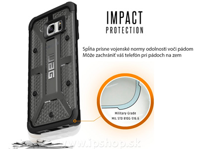 Urban Armor Gear (UAG) Plasma Ash Smoke (ed) - ultra odoln ochrann kryt (obal) na Samsung Galaxy S7 Edge **VPREDAJ!!