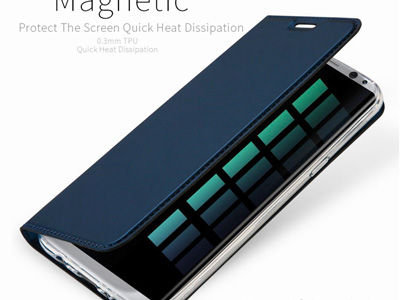 Luxusn Slim puzdro na Samsung Galaxy S8 (tmavoed)