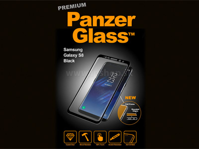 Panzerglass Premium - prmiov tvrden ochrann sklo na cel displej pre Samsung Galaxy S8 Plus ierne **AKCIA!!