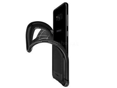 Spigen Rugged Armor Extra Black - luxusn ochrann kryt (obal) na Samsung Galaxy S8 ierny