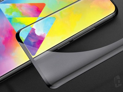 2.5D Glass - Tvrden� ochrann� sklo s pokryt�m cel�ho displeja pro Samsung Galaxy A31 (�ern�)