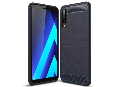Fiber Armor Defender Dark Blue (tmavomodr) - odoln ochrann kryt (obal) na Samsung Galaxy A7 (2018)