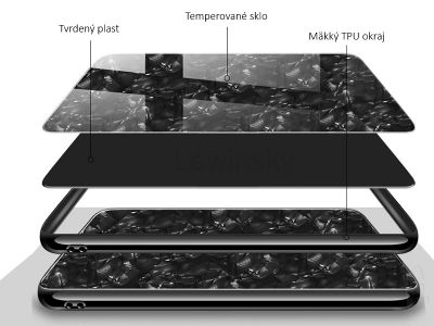 Luxury Glass Defender White (biely) - Ochrann obal (kryt) s temperovanm sklom pre Apple iPhone X / XS
