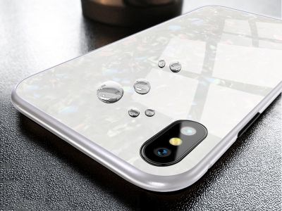 Luxury Glass Defender White (biely) - Ochrann� obal (kryt) s temperovan�m sklom pre Apple iPhone XS Max **AKCIA!!