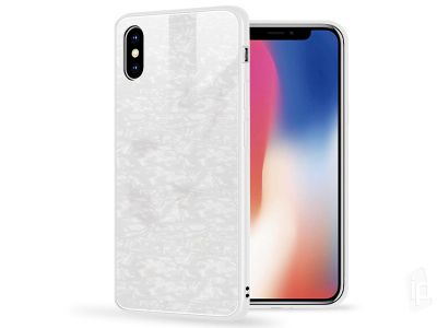 Luxury Glass Defender White (biely) - Ochranný obal (kryt) s temperovaným sklom pre Apple iPhone XS Max **VÝPREDAJ!!