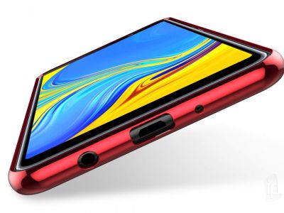 Glitter Series Red (erven) - Ochrann kryt (obal) na Samsung Galaxy A7 2018
