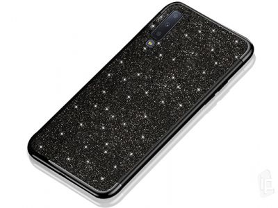Ultra Slim Glitter Series (ierny) - Ochrann kryt (obal) na Samsung Galaxy A7 2018