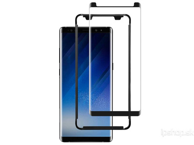 3D Full Adhesive Tempered Glass Black - ochrann sklo na cel displej pro SAMSUNG Galaxy Note 8 - ern