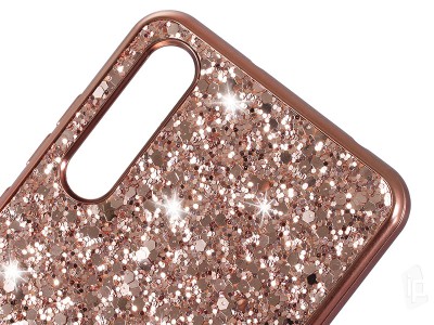 TPU Glitter Case (strieborn) - Ochrann glitrovan kryt (obal) pre Huawei P20