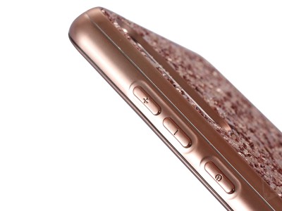 TPU Glitter Case (erven) - Ochrann glitrovan kryt (obal) pre Huawei P20
