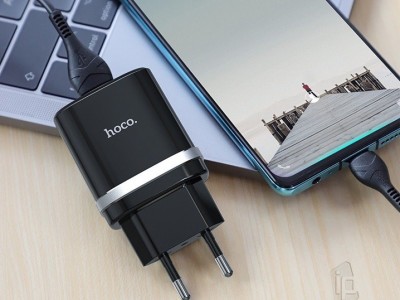 HOCO C12Q nabjac adaptr 18W (3A) Qualcomm Quickcharge 3.0 + Kbel USB-C (1m)