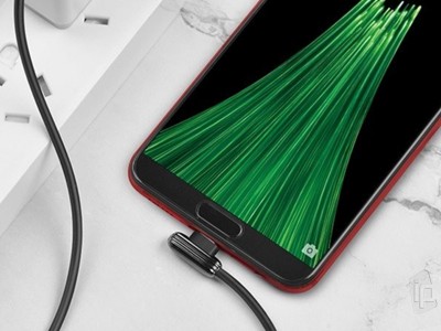 Hoco Mini Charging Cable USB-C (ierny) - Lomen synchronizan a nabjac kbel USB-C (120cm)