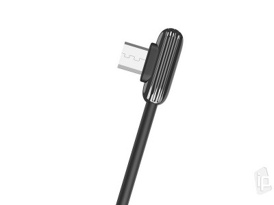 Hoco U60 2.4A - Lomen nabjac a synchronizan kbel USB / Micro USB (ierny)