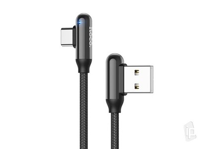 Hoco U77 Charging Cable USB-C (ierny) - Lomen synchronizan a nabjac kbel USB-C (120cm)