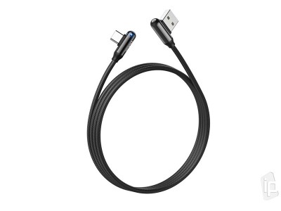 Hoco U77 Charging Cable USB-C (ierny) - Lomen synchronizan a nabjac kbel USB-C (120cm)