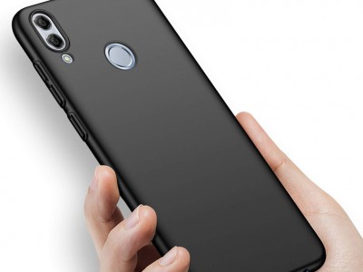 Slim Line Elitte (ierny) - Plastov ochrann kryt (obal) na Huawei P Smart 2019 (Honor 10 Lite)