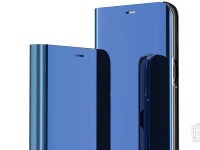 Mirror Standing Cover (modr) - Zrkadlov puzdro pre Moto G9 Play **AKCIA!!