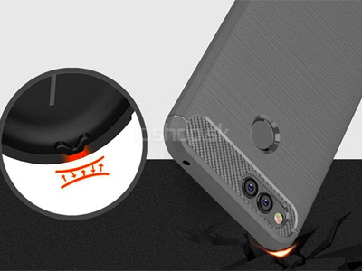 Fiber Armor Defender Grey (�ed�) - odoln� ochrann� kryt (obal) na Honor 7X **AKCIA!!