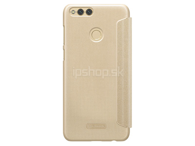 Luxusn� Sparkle Flip puzdro Gold (zlat�) pre Honor 7X **AKCIA!!
